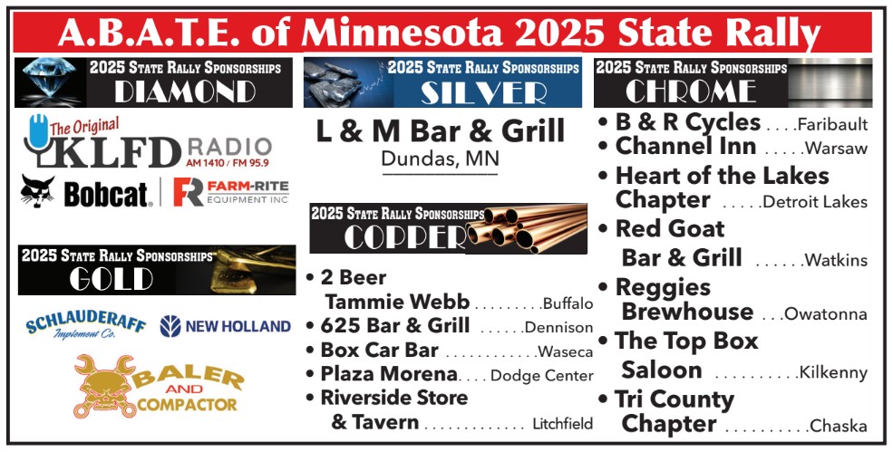 Support the 2025 State Rally Sponsors