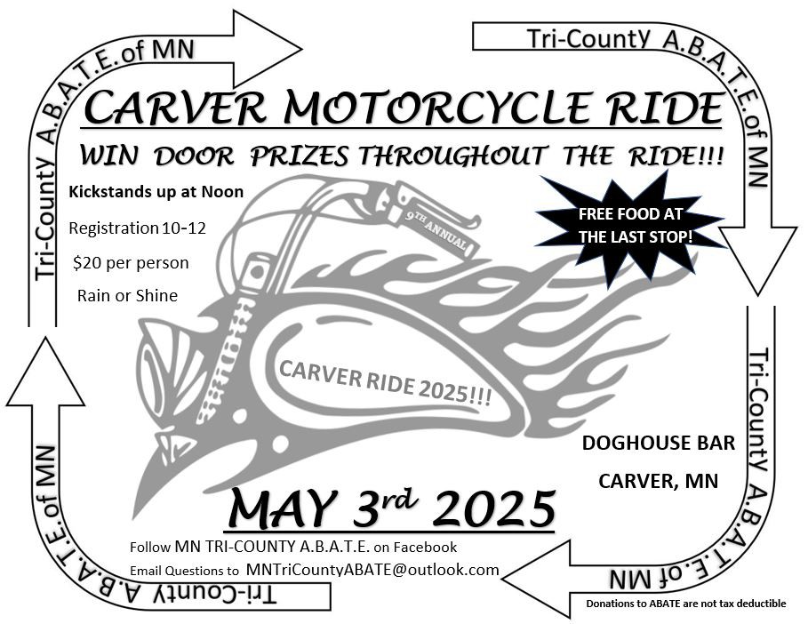 Tri-County Chapter Carver Run - May