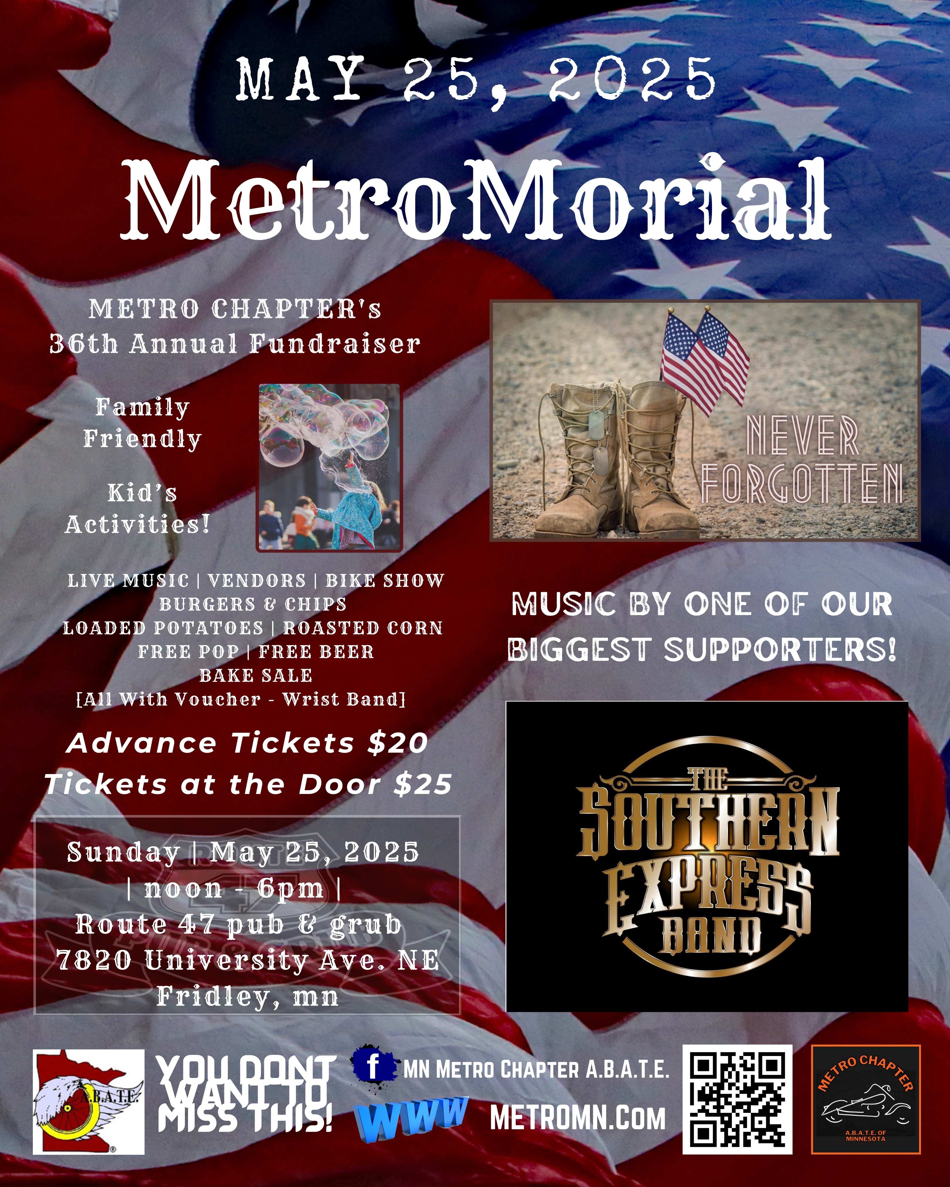 MetroMorial Fundraiser Metro Chapter - May