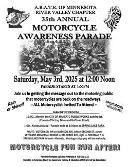 River Valley Chapter MC Awareness Parade - May