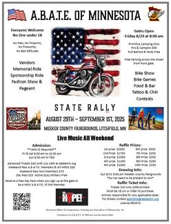 A.B.A.T.E. of MN State Rally - Labor Day Weekend