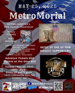 MetroMorial Fundraiser Metro Chapter - May