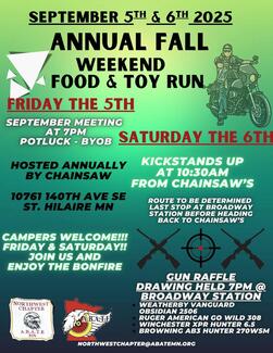 Northwest Chapter Food & Toy Run - September